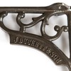 Hammer and Tongs - Ornate Iron Shelf Bracket - D150mm