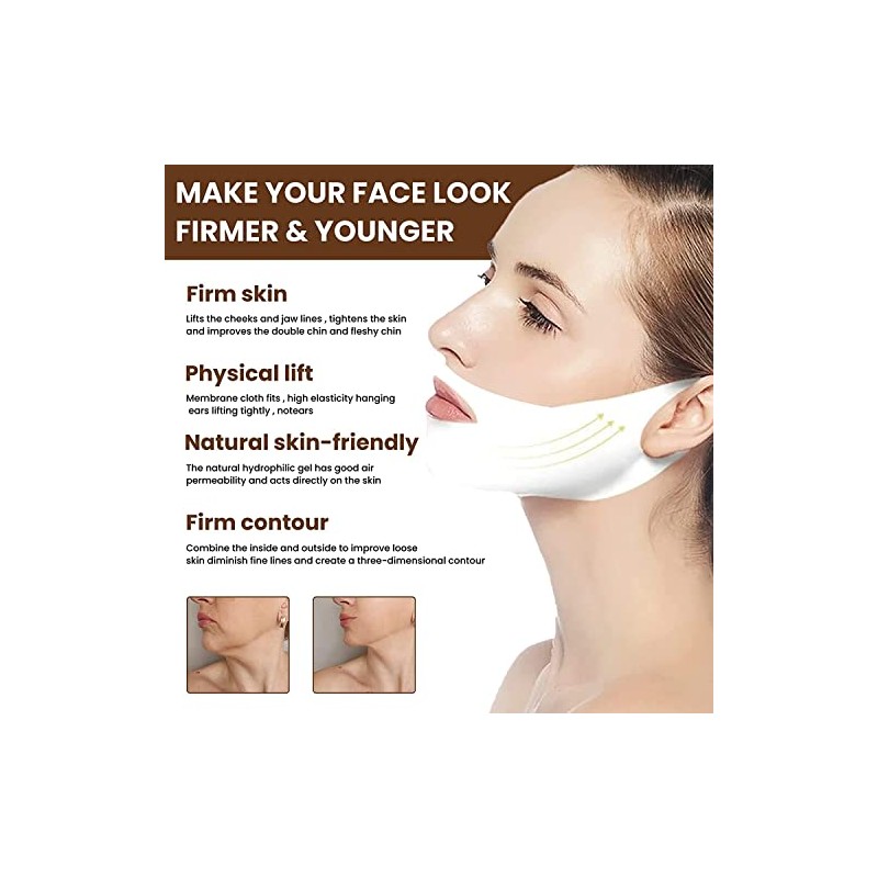 Bluemega V Line Lifting Mask, Mscara Facial de 5 Piezas