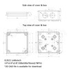 LeMotech ABS Plastic Dustproof Waterproof IP65 Junction Box Universal Electrical