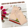 Healvian 4 Pairs Uv Glove Gel Manicures Fingerless Gloves for