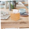Zerodeko Wooden Square Tissue Box Elegant Roll Paper Dispenser for