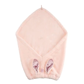 CB Japan Carari Zooie Hair Turban Absorbent Quick Dry Satin Rabbit Microfiber