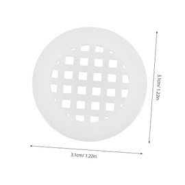 TEHAUX Wardrobe Air Vent Holes 20pcs Round Plastic Vents Cabinet Door Covers Decorative Covers Easy Installation Airflow