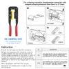 Glarks Professional IDC Crimp Tool with 48Pcs 2.54mm Pitch Dual