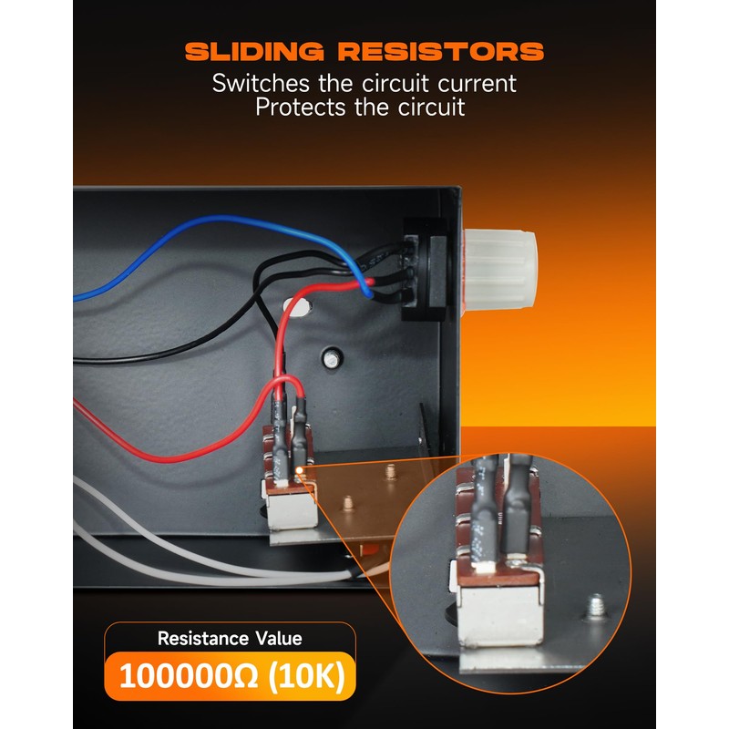 RUBIK TIG Welding Foot Pedal, Remote Amp Control, 10 Feet