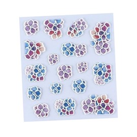 Beavorty Colorful Nail Decals for Women Removable Nail Art Stickers Easy DIY Manicure Snowflake Design for Parties Holidays Girls Ladies