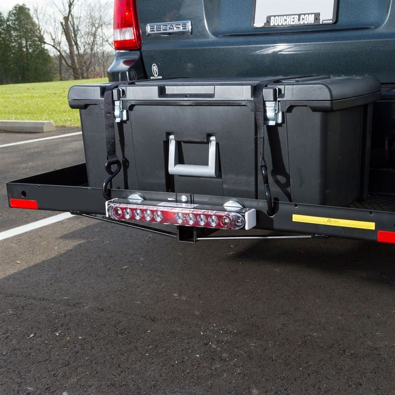 Discount Ramps Hitch Cargo Carrier Magnetic Mount LED Flat-4 Tail