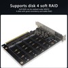M.2 PCIE Adapter NVMe M.2 to PCIe 4.0 X16 Protocol