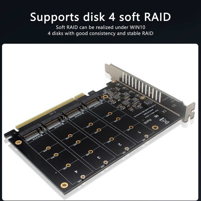 M.2 PCIE Adapter NVMe M.2 to PCIe 4.0 X16 Protocol
