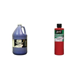 Casafoyer Versatemp Premium Heavy-Bodied Tempera Paint Combo Kit - Primary Blue & Red for Art Projects