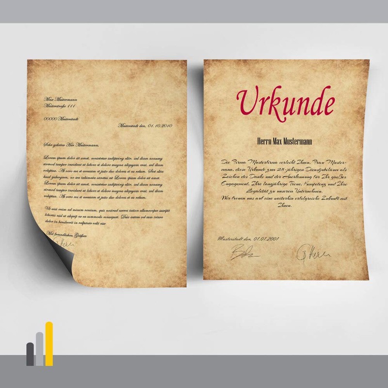 Antique & History History Letter Paper DIN A4 Format 100