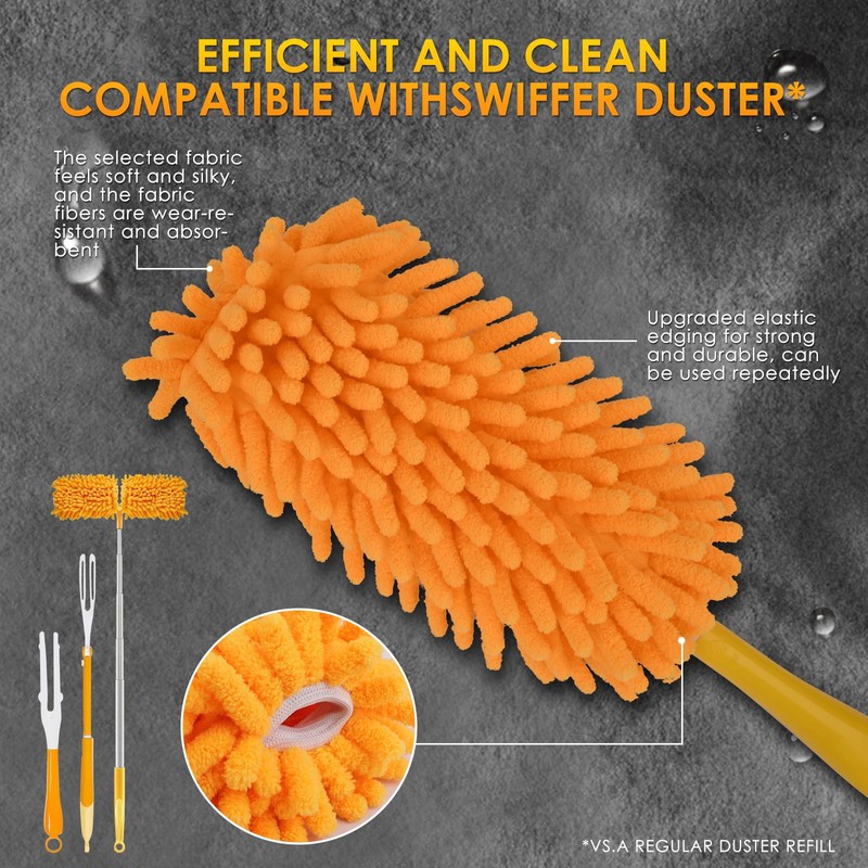 Redones Dusters for Swiffer - Reusable Duster Refill Compatible with