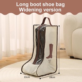 Portable Dustproof Boot Bag, Shoe Bag, 2 Pieces Boot Storage, High Boot Organiser, Protective Bag with Handle, Riding Boot Bag, Shoe Bag, Travel Portable