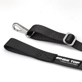 Adjustable Bimini Boat Top Straps,One Hooks 38"~70"Marine Awning Webbing Straps,with 316 Stainless Stee Heavy Duty Snap Hooks,Boat Awning Hardware Accessories,Premium Boat Canopy Nylon Strap,Pack of 2