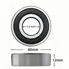 10 PCS Lawn Mower Bearing 6203-2rs-8 1/2 x40x12 Sealed Ball Bearings 5104383YP for Ferris SRSZ3X 52 60 61 72 SRSZ2 52 60 61 Simplicity Citation XT 61" Zero-Turn Mower