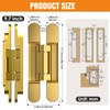 Lipshome 9.7" Hidden Door Hinge/Concealed Hinges,Invisible Hinges,Invisible Door Silent 180