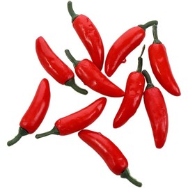 10PCS Red Simulation Chili,Artificial Plastic Chili Pepper Plants Plastic Fake Vegetables for Home Decoration Artificial Plants and Flowers Home Décor