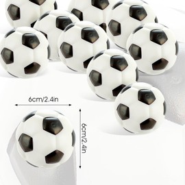 Abeillo Pack of 9 stress balls, mini stress balls, 6 cm, decompression sponge, football squeeze ball, anti-stress ball, sponge for children and adults