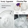 Glass Fat Gravy Separator, 4Cup, 304 Stainless Steel Strainer