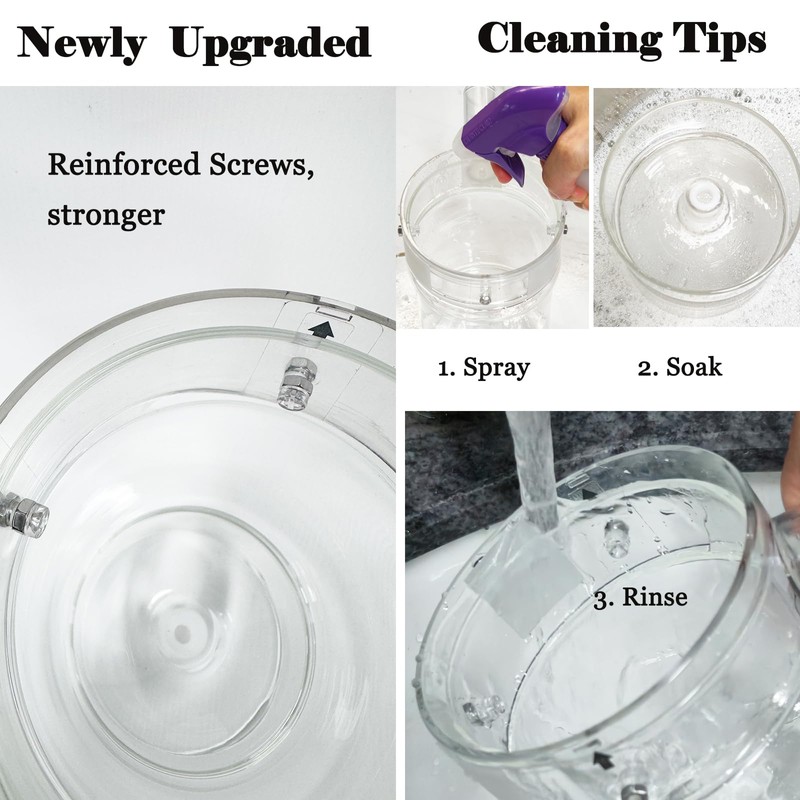 Glass Fat Gravy Separator, 4Cup, 304 Stainless Steel Strainer
