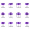 12 Pieces 20g Plastic Cosmetic Jars Cosmetic Containers Travel Cream
