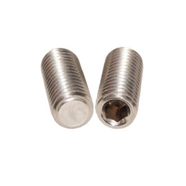 Set Screws M6 x 50 with Hexagon Socket and Taper Point, Pack of 10 Grub Screws ISO 4026 A2 Stainless Steel