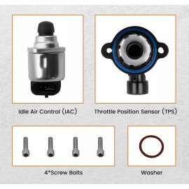 HRC GM LS Throttle Body 102mm 4 Bolt +TPS IAC For GM LS1 LS2 LS6 LS7 LSX Alum Black