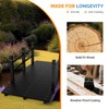 VINGLI 4 ft Garden Bridge, Arch Walkway Wooden Bridge with