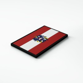 Patch Force - Austria Flag Rubber Patch (Colour) 8 x 5 cm - As a Badge for Uniforms, Protective Vest, Use Bag, Jacket or Backpack - For German Armed Forces, Police and Military