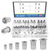 Glarks 126Pcs 304 Stainless Steel M3 M4 M5 M6 M8