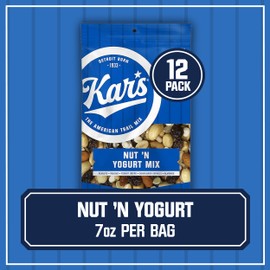Kar’s Nut 'N Yogurt Trail Mix, 7 oz Snack Mix – Bulk Pack of 12, Gluten- Free Snacks