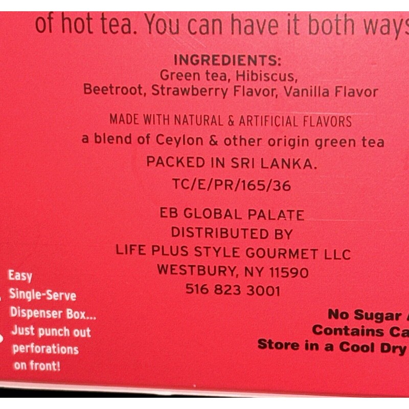 TEA CENTRAL COLD BREW STRAWBERRY 🍓 VANILLA GREEN TEA 2