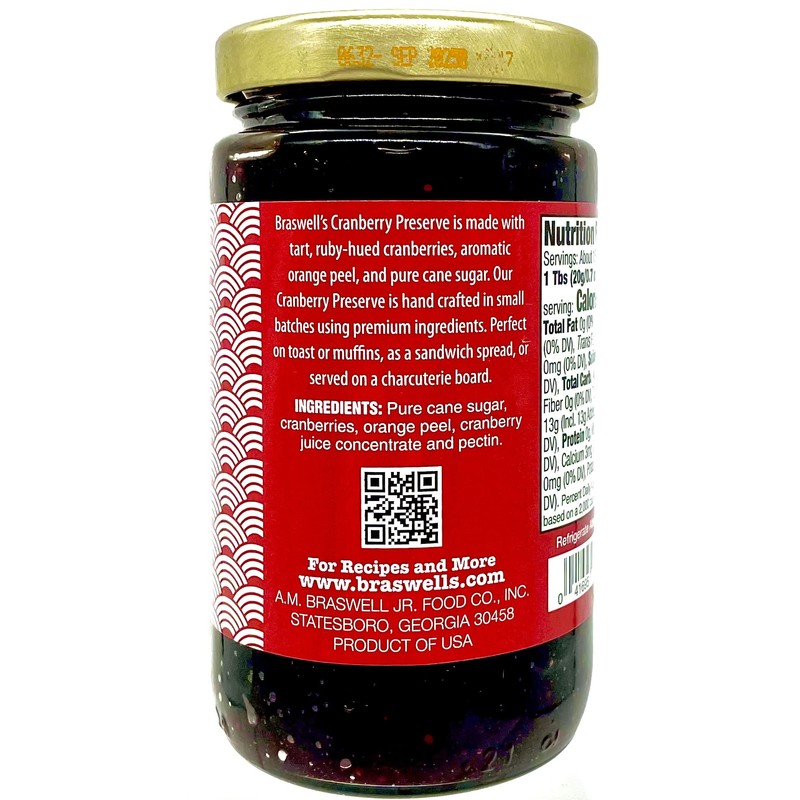 Braswell's Cranberry Preserves