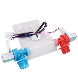 W11025984 Washer Water Inlet Valve Compatible with Whirl-pool Ama-na May-tag Cro-sley Ken-more Ro-per WTW4616FW0 WTW4616FW1 WTW4616FW2 WTW4715EW2 WTW4810EW1 WTW4810EW2 WTW4855HW0 WTW5000DW1 WTW5000DW2
