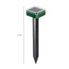 Ultrasonic Solar Mole Snake Mouse Pest Rodent Repeller Outdoor Garden