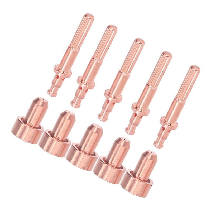 10Pcs Nozzle Electrode Kit Brass 64006510 Electrode 64006514 Nozzle Tip