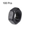 uxcell M4 Carbon Steel Grade 8 Hexagon Hex Nut Black