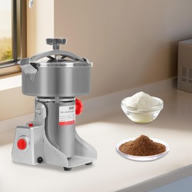 2500g Electric Grain Grinder, 30,000r/min High Speed Multi-function Spice Grinder 4500W Commercial Stainless Steel Dry mill for grinding, cereals,seasonings,Chinese herbs
