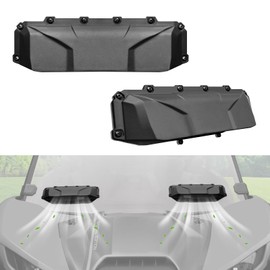 LitMiRaCle UTV Windshield Vents, Universal Windshield Vents Kit for Polycarbonate Windshield, Compatible with Any Hard Coated Polycarbonate Windshield, 2PCS