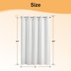 River Dream Extra Long Cotton Blend Shower Curtain with Snap