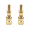 ECUDIS Lamp Shade Brass Risers Lamp Finial Extender, 2 Pack