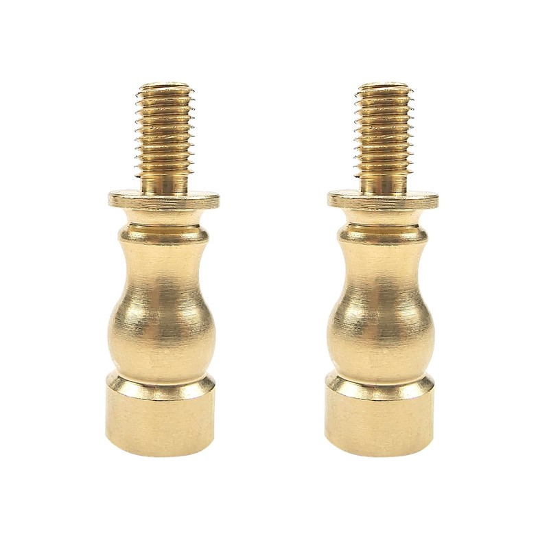 ECUDIS Lamp Shade Brass Risers Lamp Finial Extender, 2 Pack