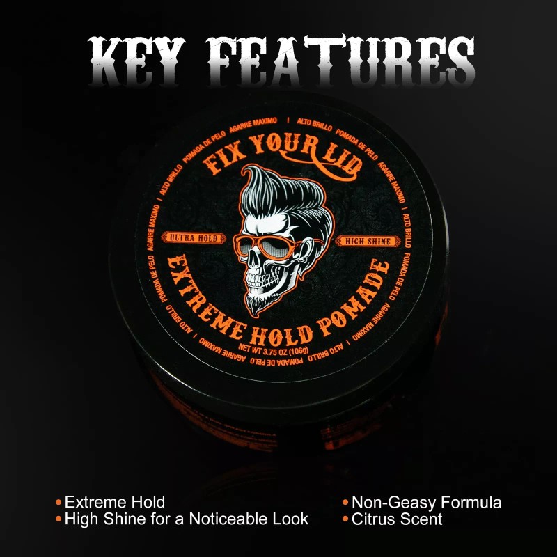 Fix Your Lid Extreme Hold Pomade for Men - Water