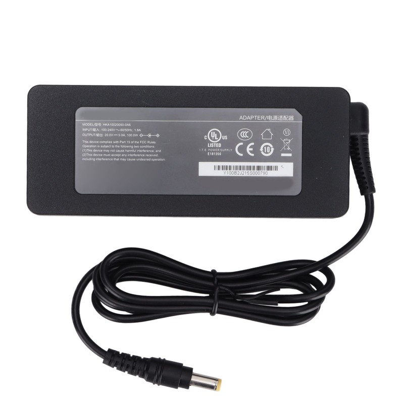 Power Adapter 20V 5A 100W Noiseless Safety Protection Stable Wide