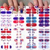 8Sheets Independence Day Full Wrap Nail Stickers 4th of July