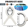 8 PCS Beach Towel Clips for Sun Loungers, Non-Slip Towel