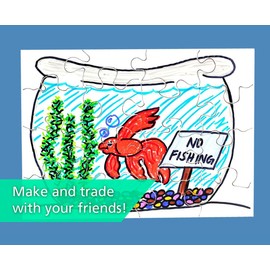 Hygloss Products Blank Jigsaw Puzzle – Compoz-A-Puzzle – 4 x 5.5 Inch - 9 Pieces, 8 Puzzles with Envelopes