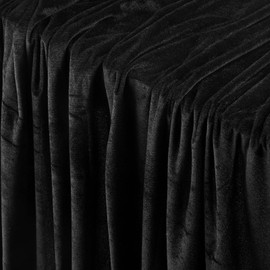 Black Velvet Fabric 63 Inch Wide, Stretch Velvet Fabric, 2 Yard