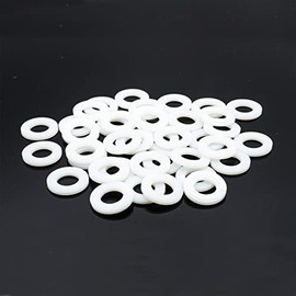 Hippo Hardware M8 (8mm) Nylon Flat Plain Washers Form A Plastic Washer (Pack of 10)