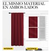 NICETOWN - Cortinas Opacas con Bolsillo para cortinero (Rojo, 1
